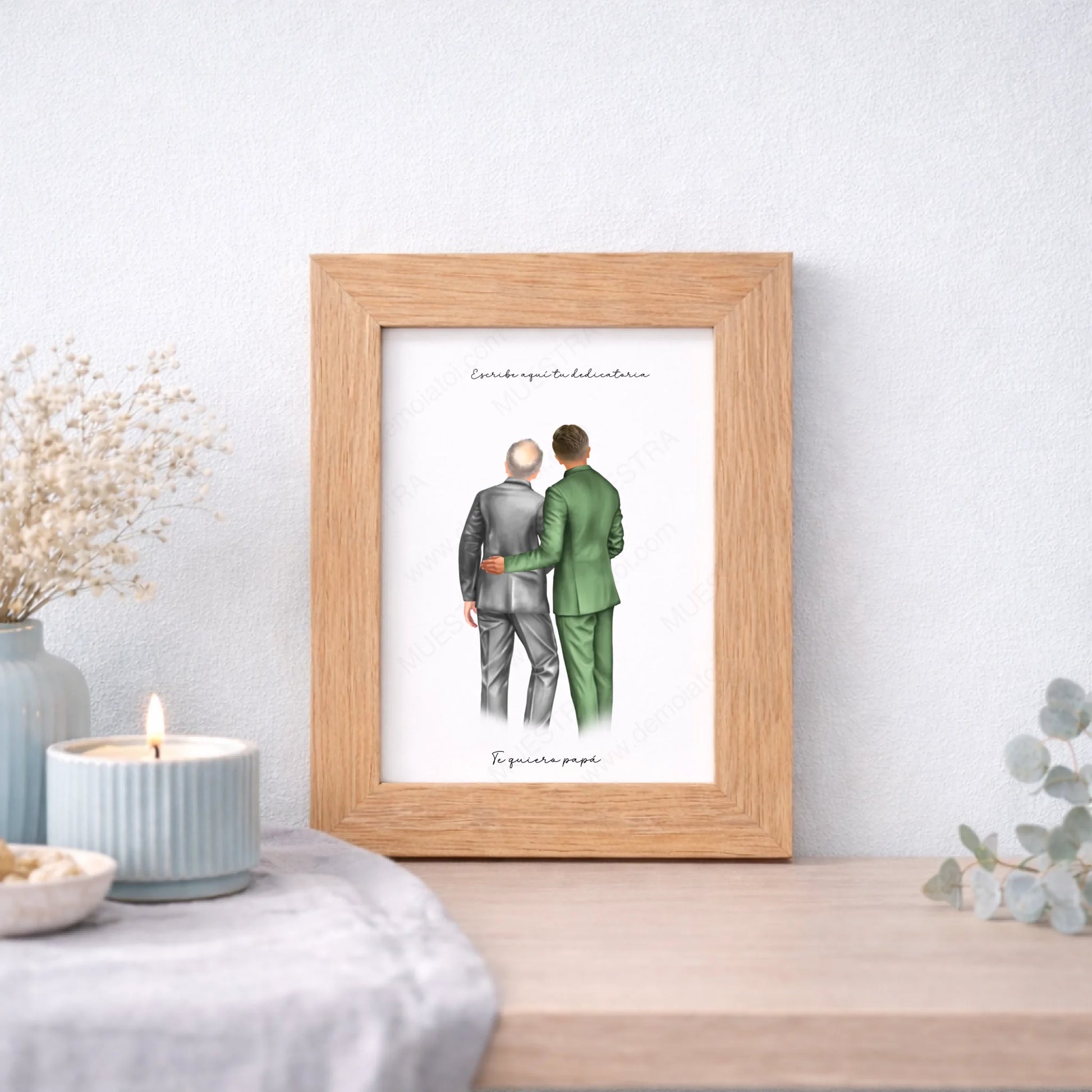 Cuadro personalizado regalo padre de hombre