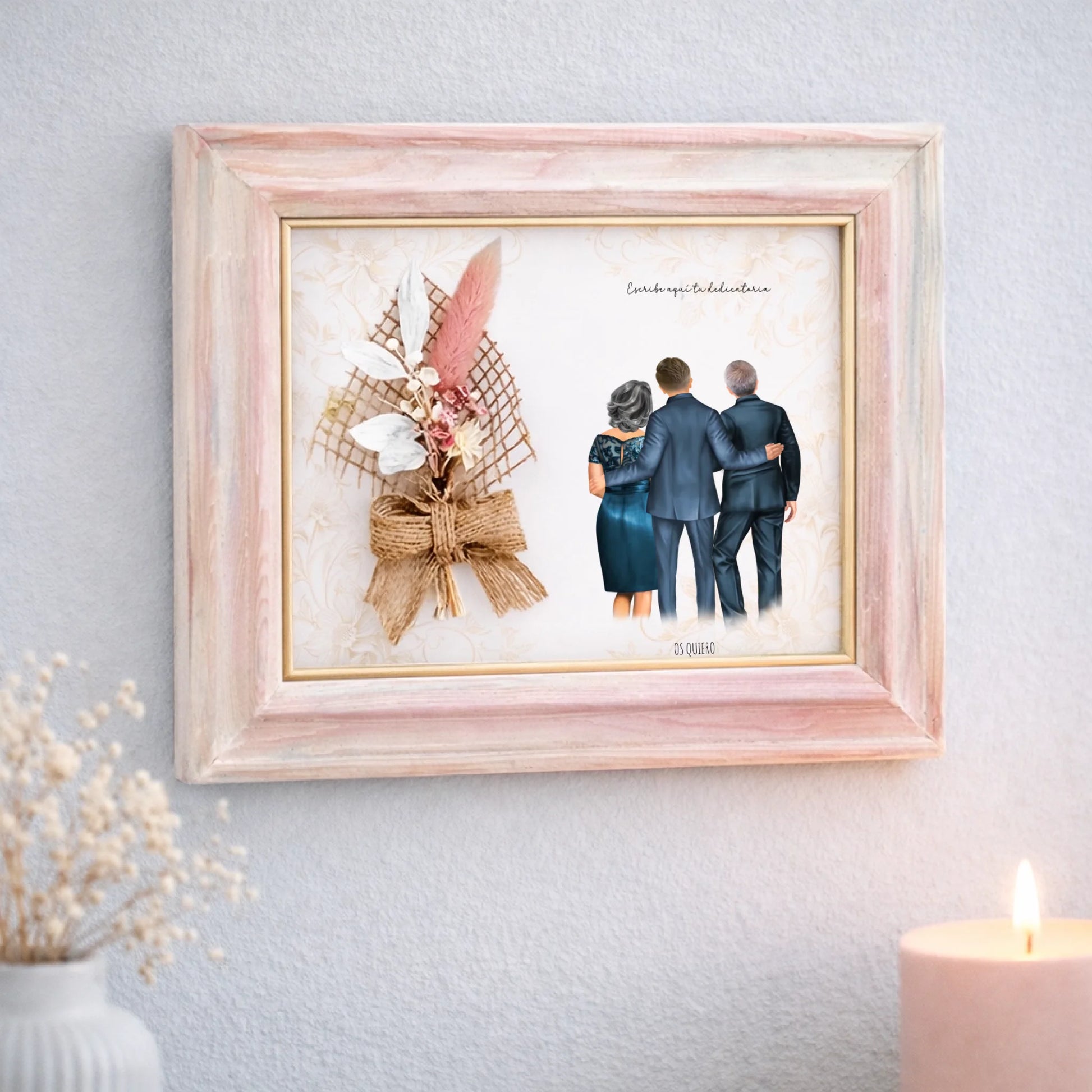 Regalo original personalizado artesanal familia boda