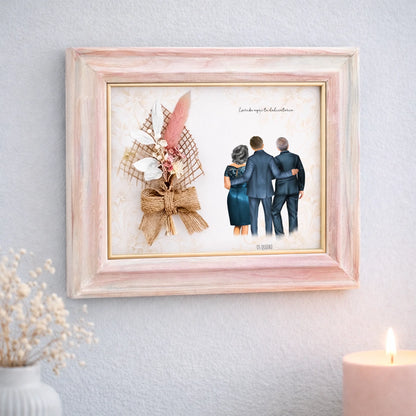 Regalo original personalizado artesanal familia boda