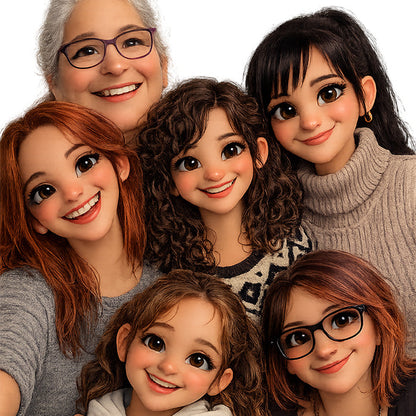 6 personajes/mascota o más