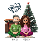 Regalo original personalizado con avatares configurables y nombres editables – De moi à toi