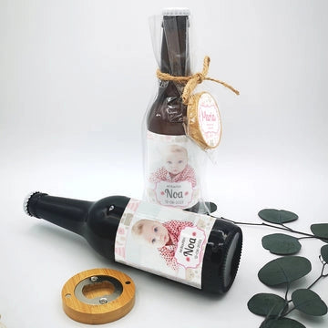 Cerveza artesana personalizada para invitados de bautizo - de moi a toi