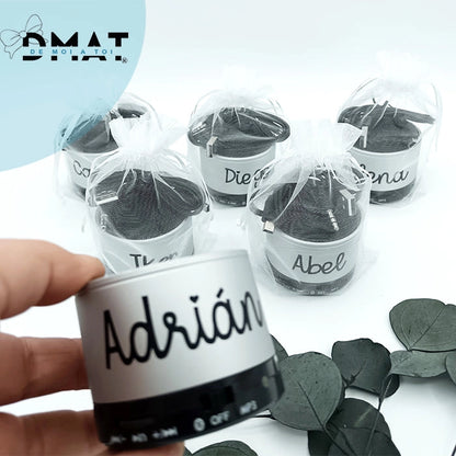 altavoz bluetooth personalizado con nombre grabado