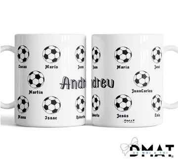 Tapa personalizada con nombres para entrenadores de futbol - de moi a toi