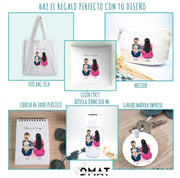 Regalo original para amigas con ilustración personalizada - de moi at oi
