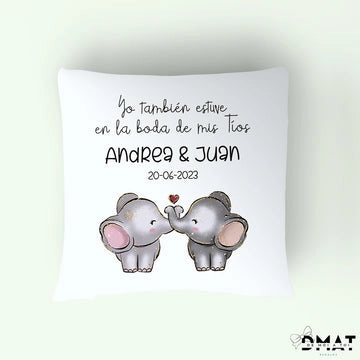 Cojín personalizado como regalo de boda original - DE MOI AT OI