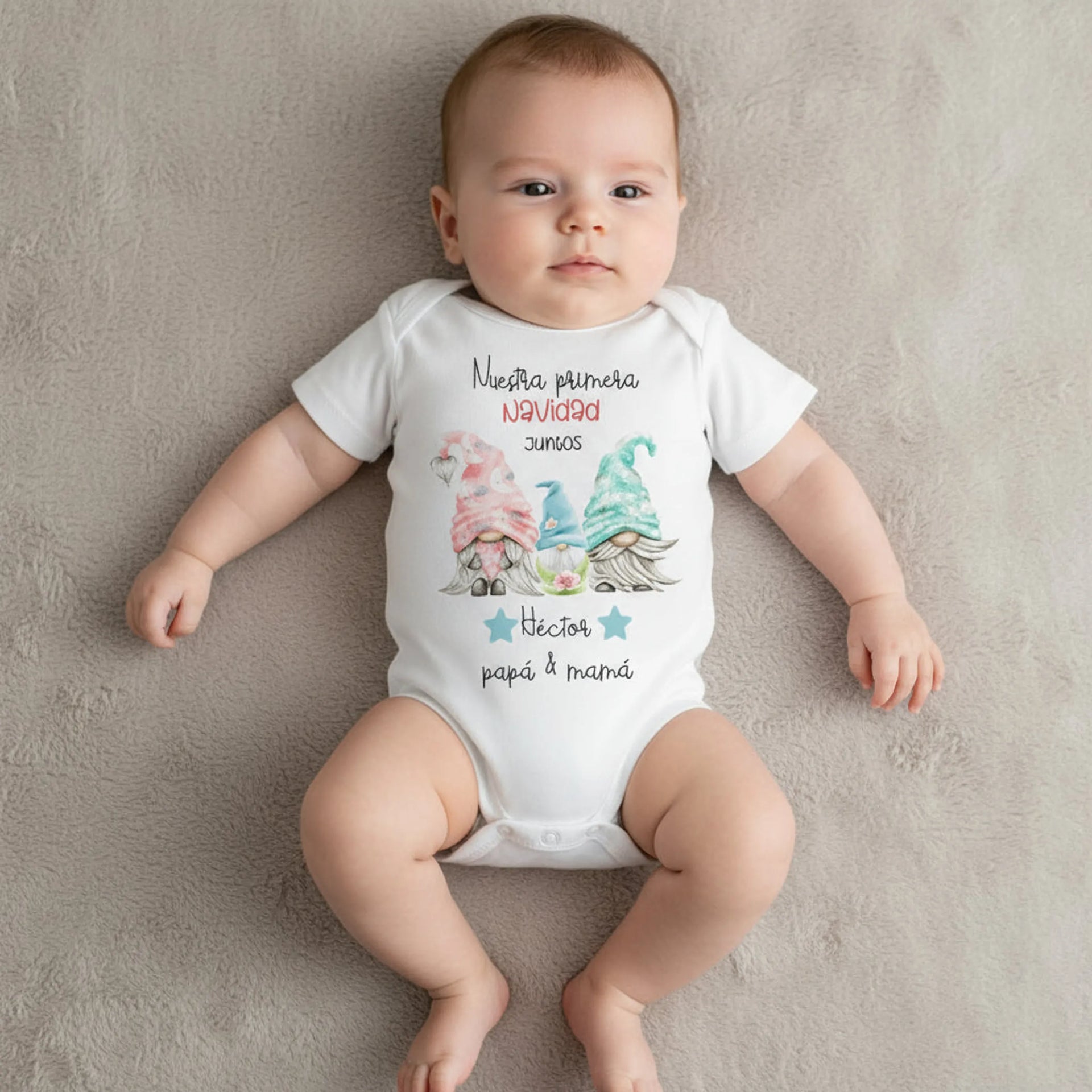 Body personalizado Nuestra primera navidad juntos - Regalo original personalizado - DE MOI À TOI