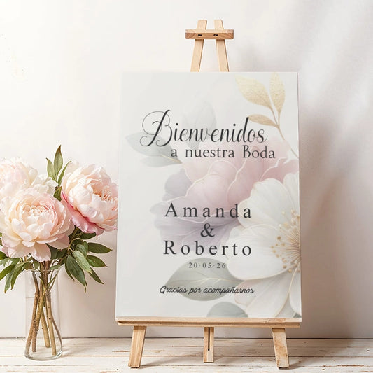 cartel de boda personalizado