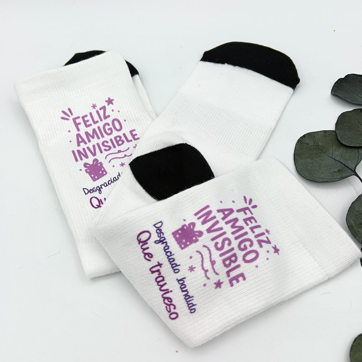 Calcetines personalizados como regalo original para amigo invisible