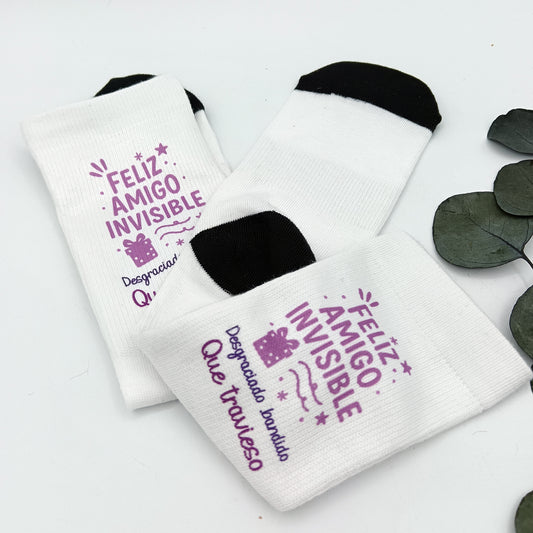 Calcetines personalizados como regalo original para amigo invisible