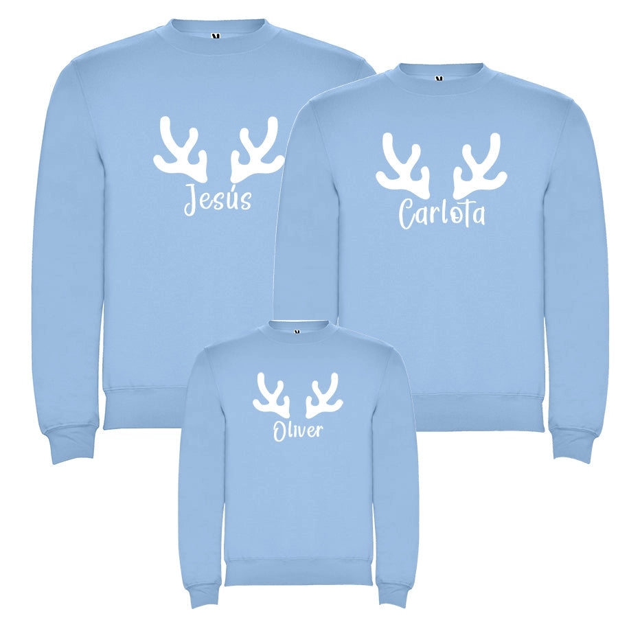 Sudadera familia Navidad - Renitos con nombre