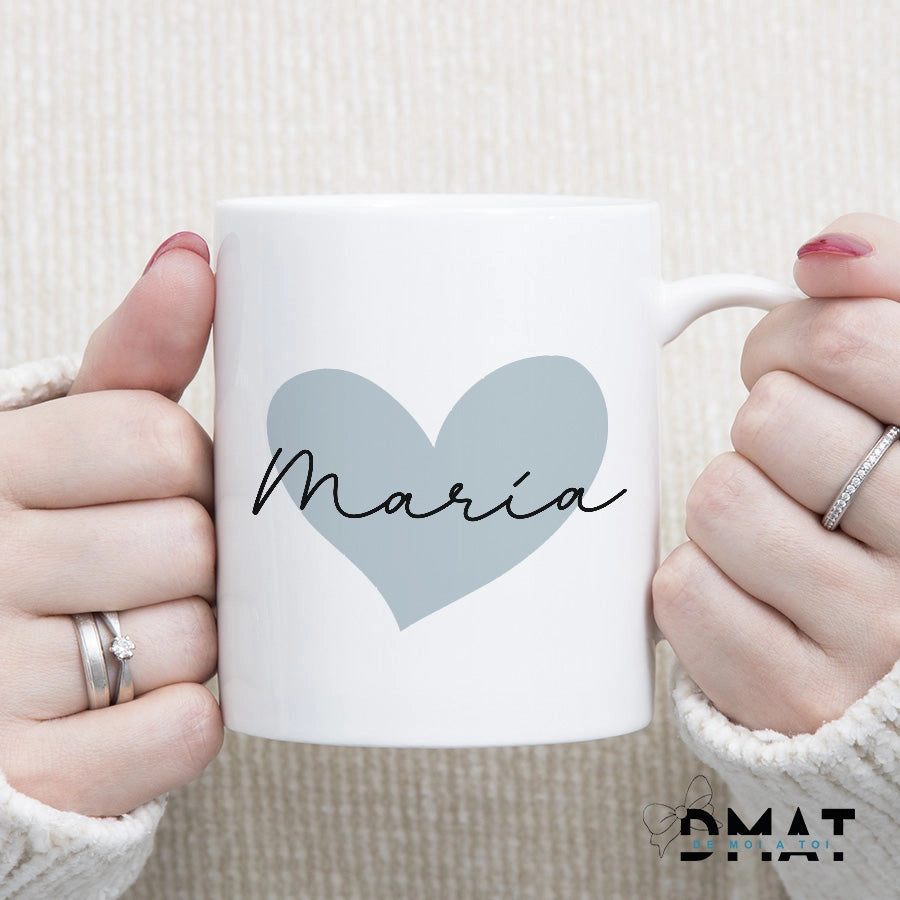 Taza personalizada para bautizo, comunión o boda - de moi a toi