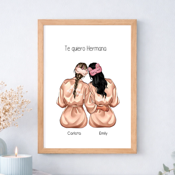 Cuadro o lámina personalizada para damas de honor