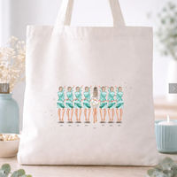Totebag personalizada para damas de honor – Ilustración editable