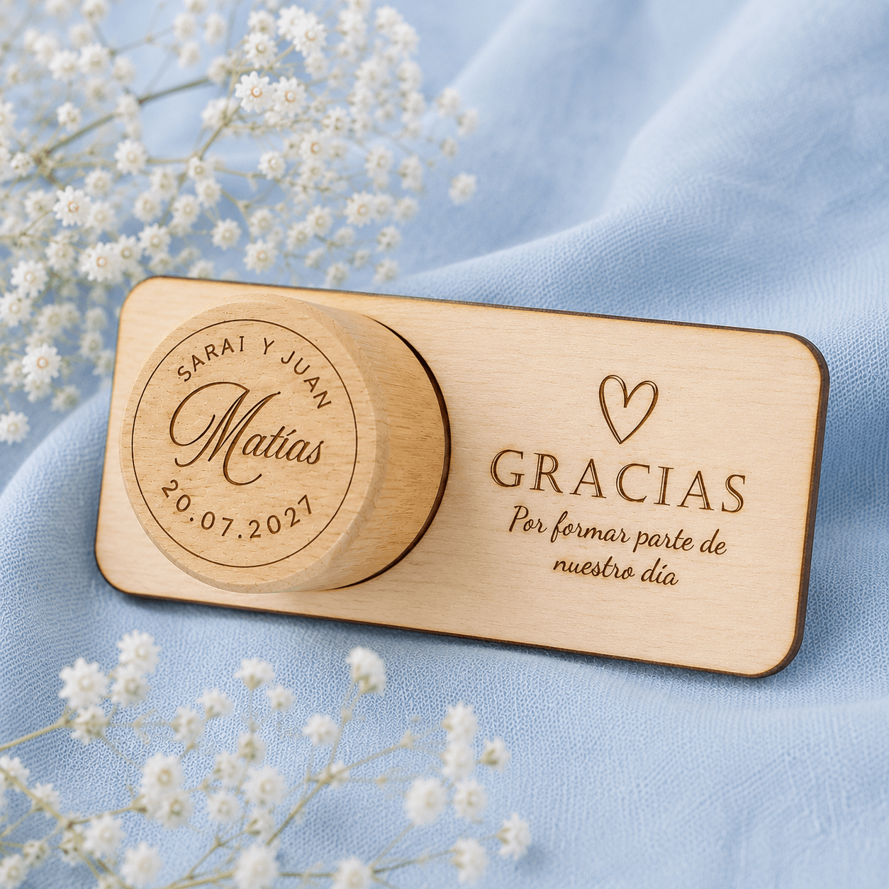 Con plaquita agradecimiento