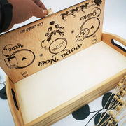 Bandeja navidad reversible de madera personalizada - de moi a toi