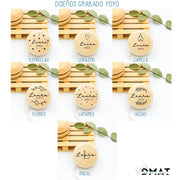 dISEÑOS PARA PERSONALIZAR YOYOS A LÁSER CON NOMBRE