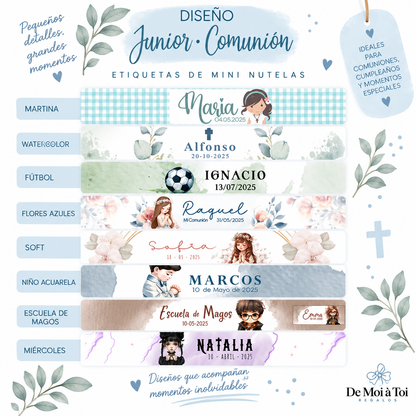 Mini Nutellas Personalizadas | Pack 12 uds para celebraciones