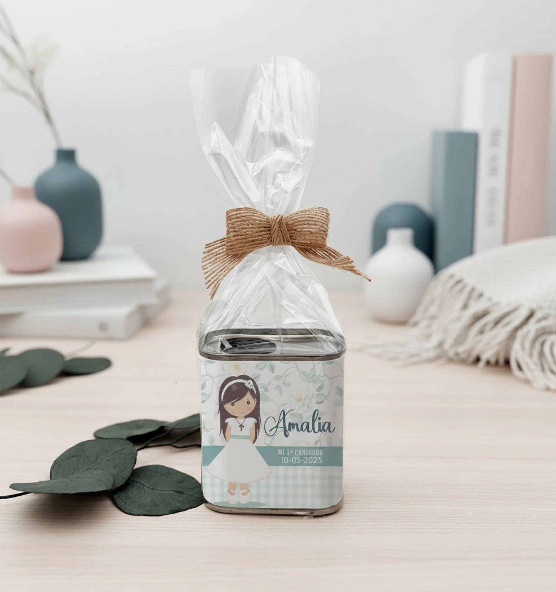 Aceite personalizado para comunión niña personalizable online - De moi a toi
