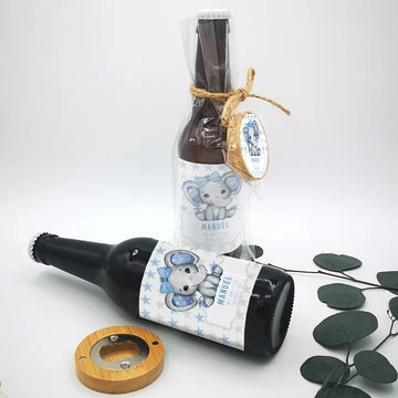 Cerveza artesana personalizada - recuerdo bebé con foto  - Elefant Star