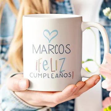 Taza personalizada feliz cumpleaños