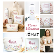 Set de regalo personalizado para profesora con nombre de alumnos
