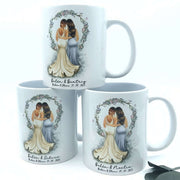 Regalo original para damas de honor. Tazas personalizadas