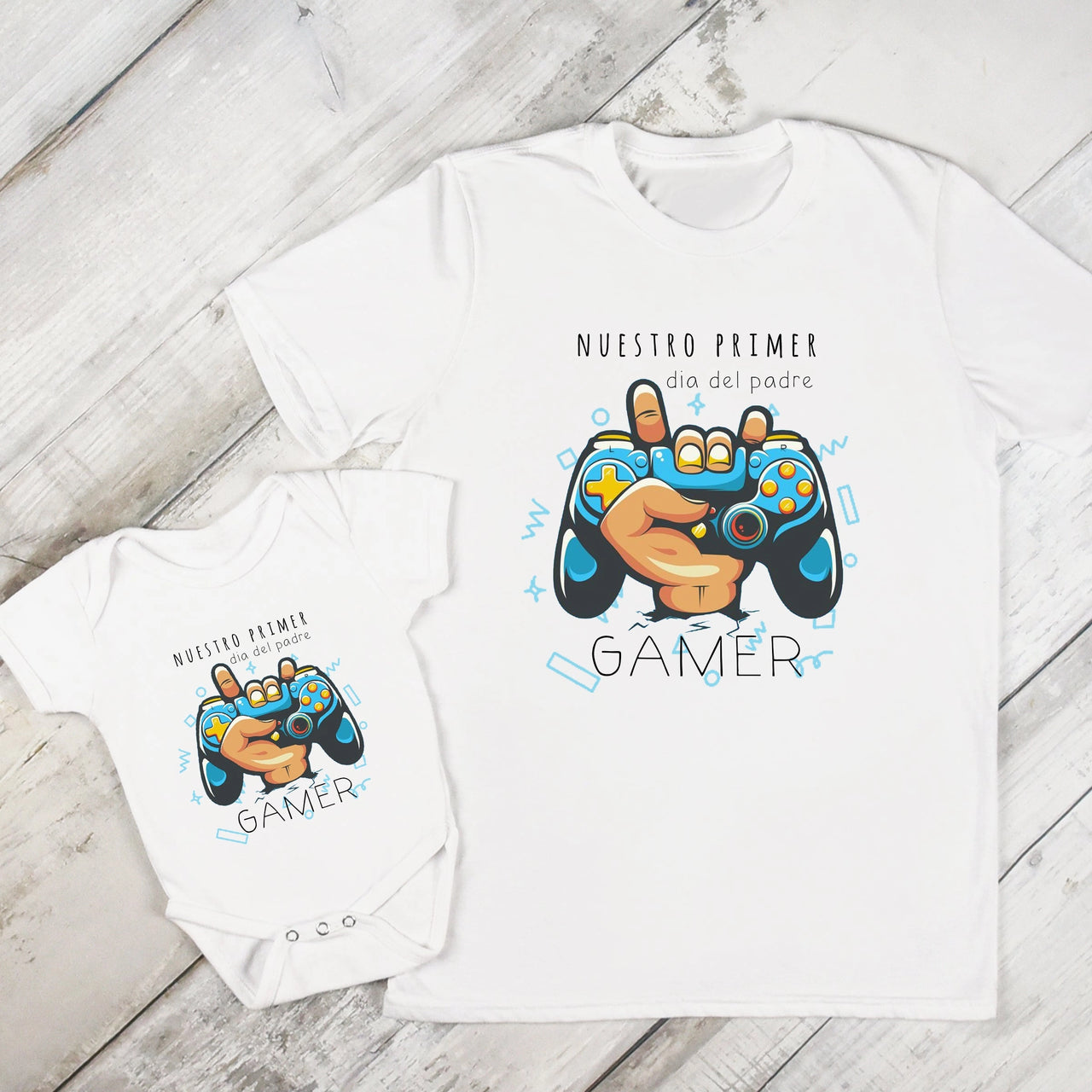 Camiseta y body personalizado - Papá Gamer