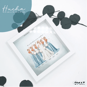 hucha personalizada boda damas de honor editor visual en vivo
