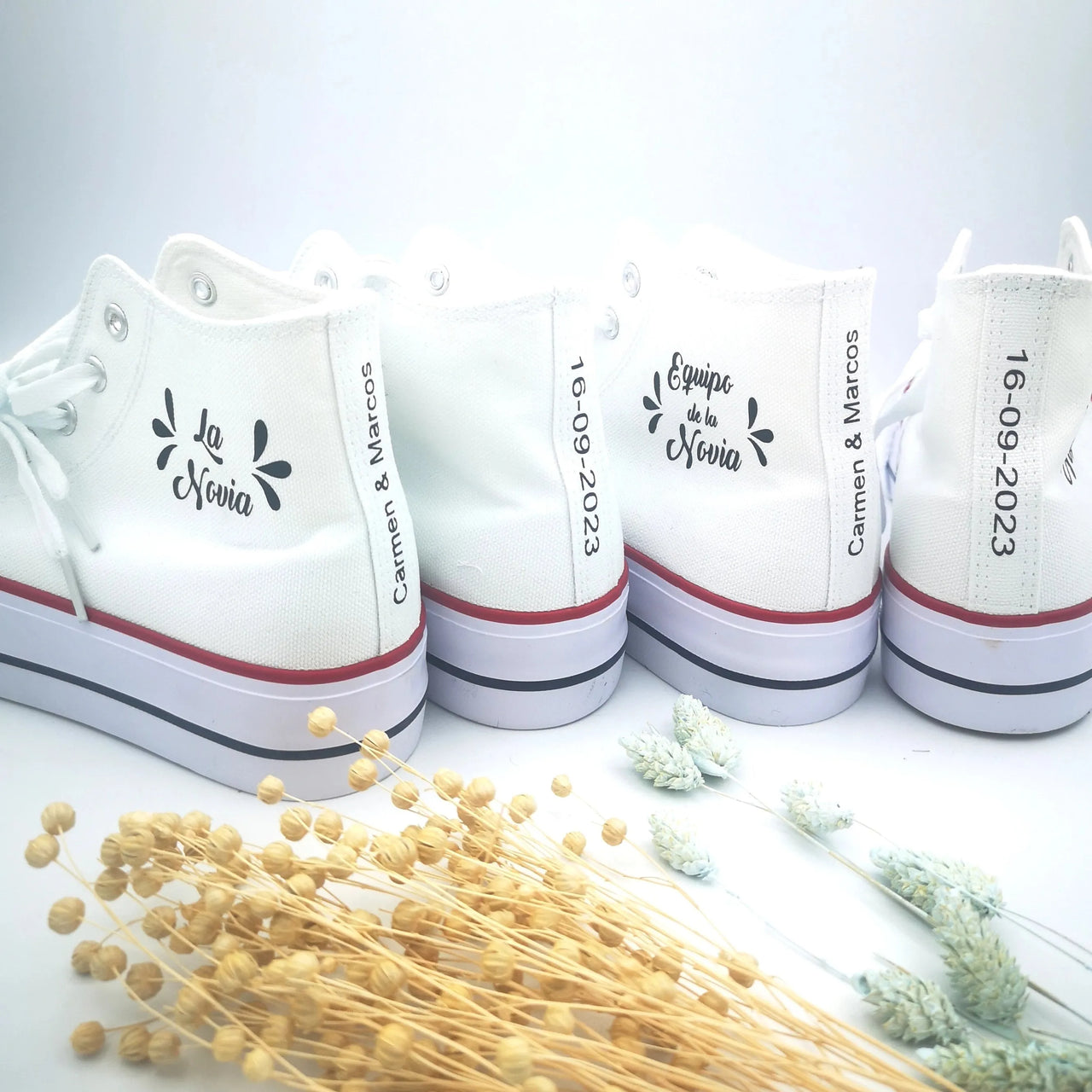 Zapatillas personalizadas mujer - Novia y damas de honor