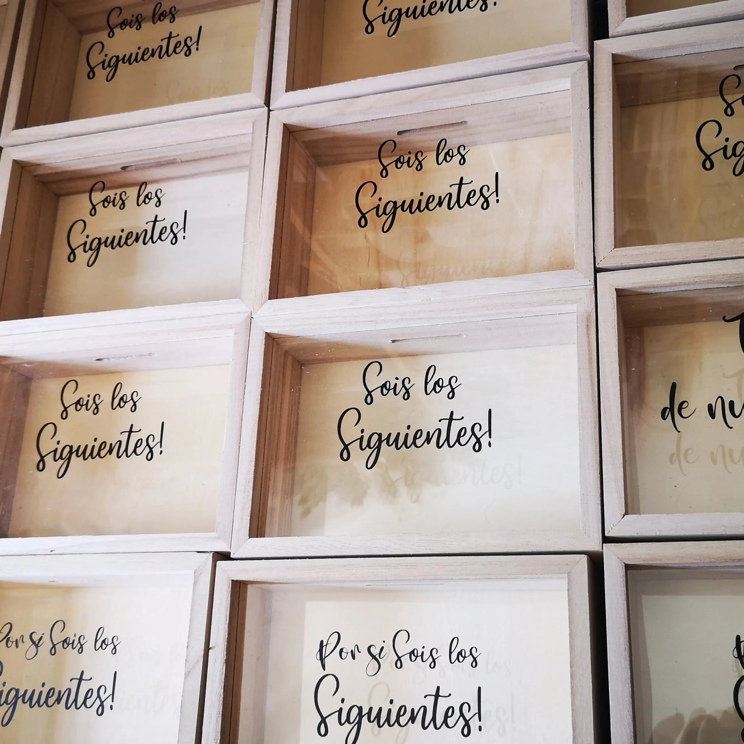 Hucha de madera para los siguientes con foto