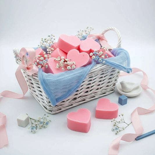 Jaboncitos aromáticos corazón rosa– Detalle natural para invitados