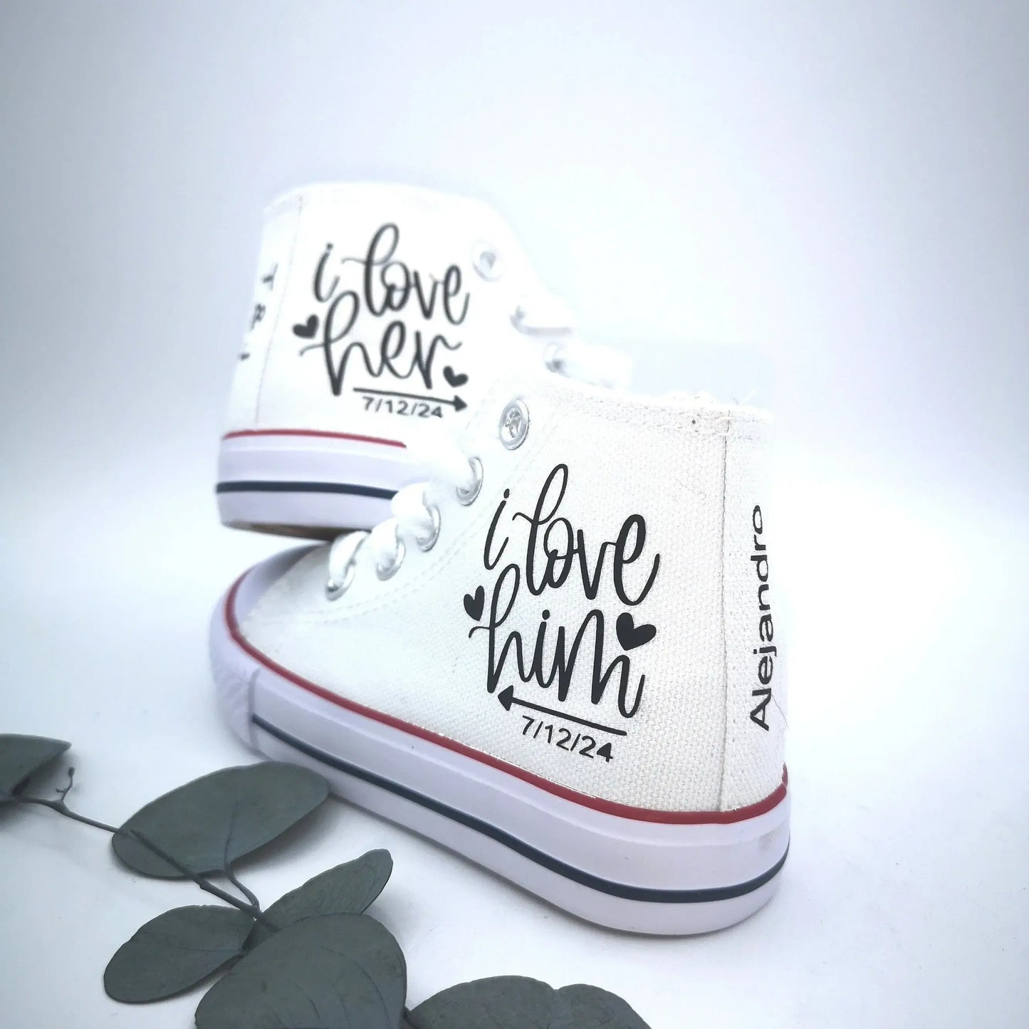 Zapatillas Personalizadas para Boda | Converse con Nombres y Fecha
