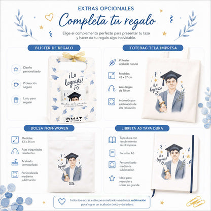 Regalo de graduación personalizado y original para felicitar logros