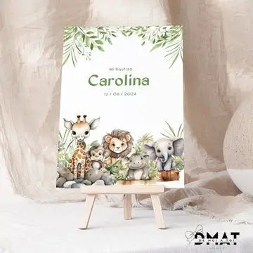 Cartel candy bar - Jungle - Regalo original personalizado - DE MOI À TOI