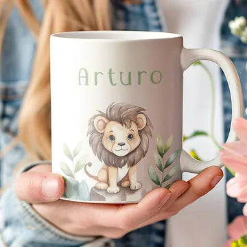 Taza personalizada con diseño infantil para niños - de moi a toi