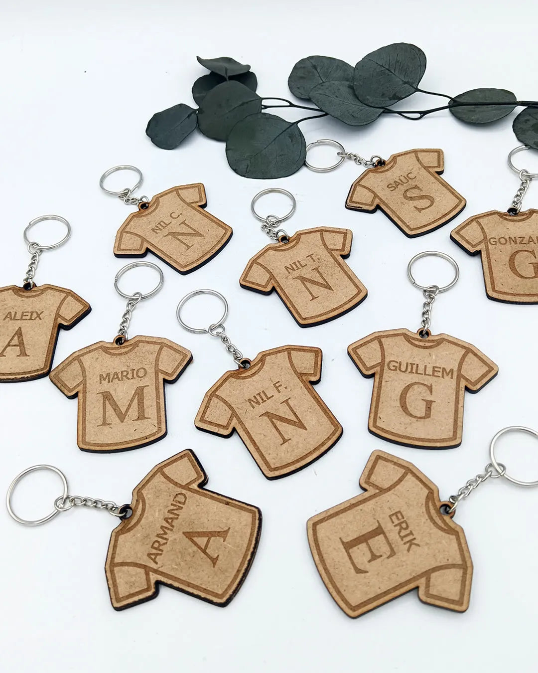 Regalo personalizado para equipos de fútbol o baloncesto – Llavero de madera De moi à toi