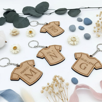 Regalo personalizado para equipos de fútbol o baloncesto – Llavero de madera De moi à toi