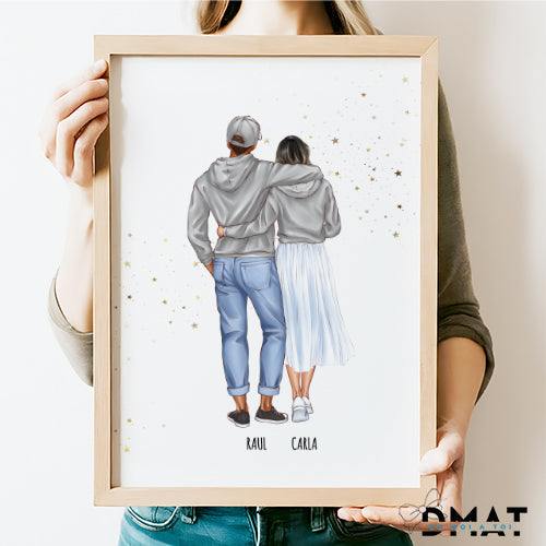 Regalos con Ilustración personalizada - Casual Love