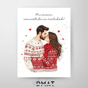 lámina personalizada pareja enamorada – regalo romántico – De moi à toi  