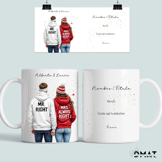 Taza personalizada como regalo original para pareja