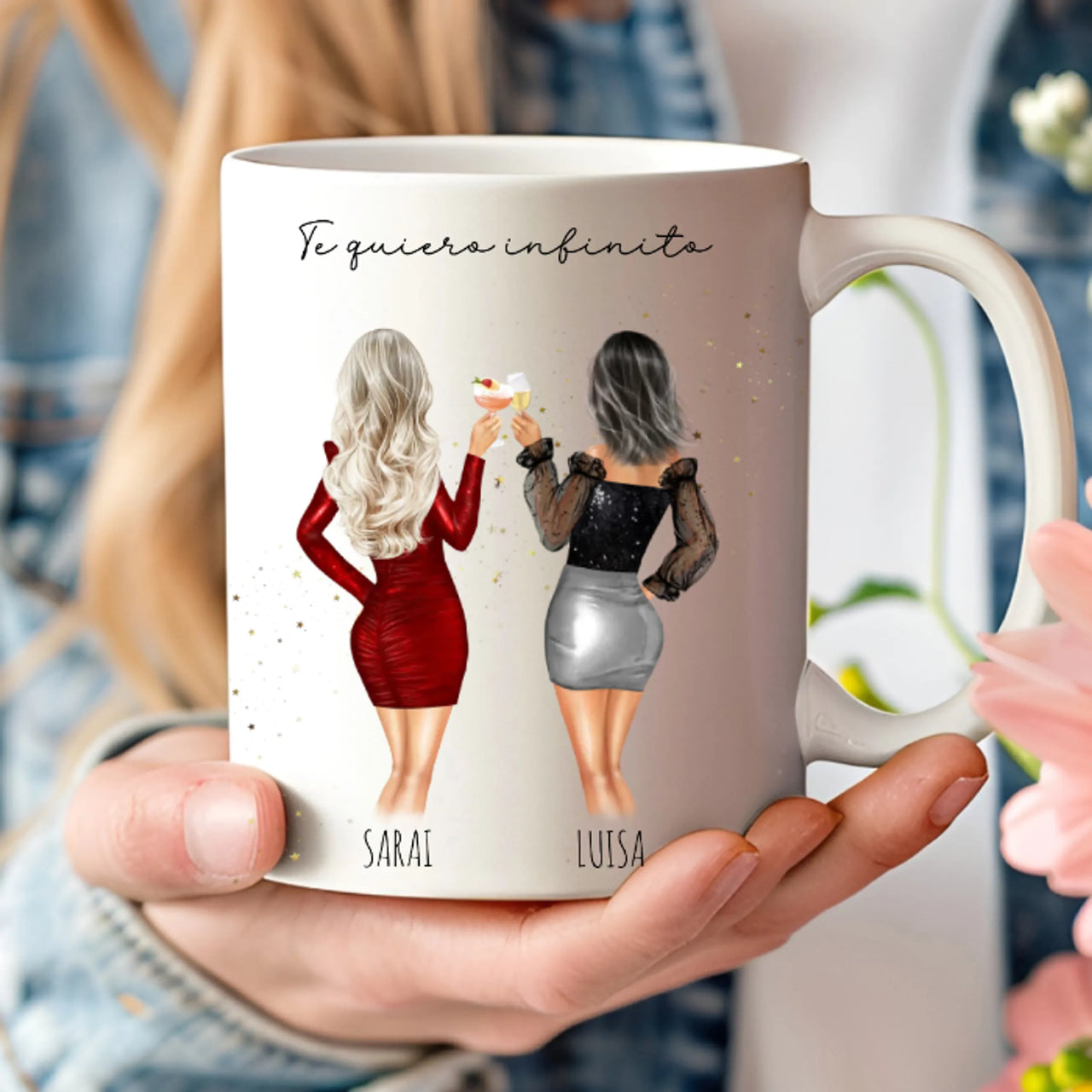 taza regalo original mejor amiga personalizada para celebrar