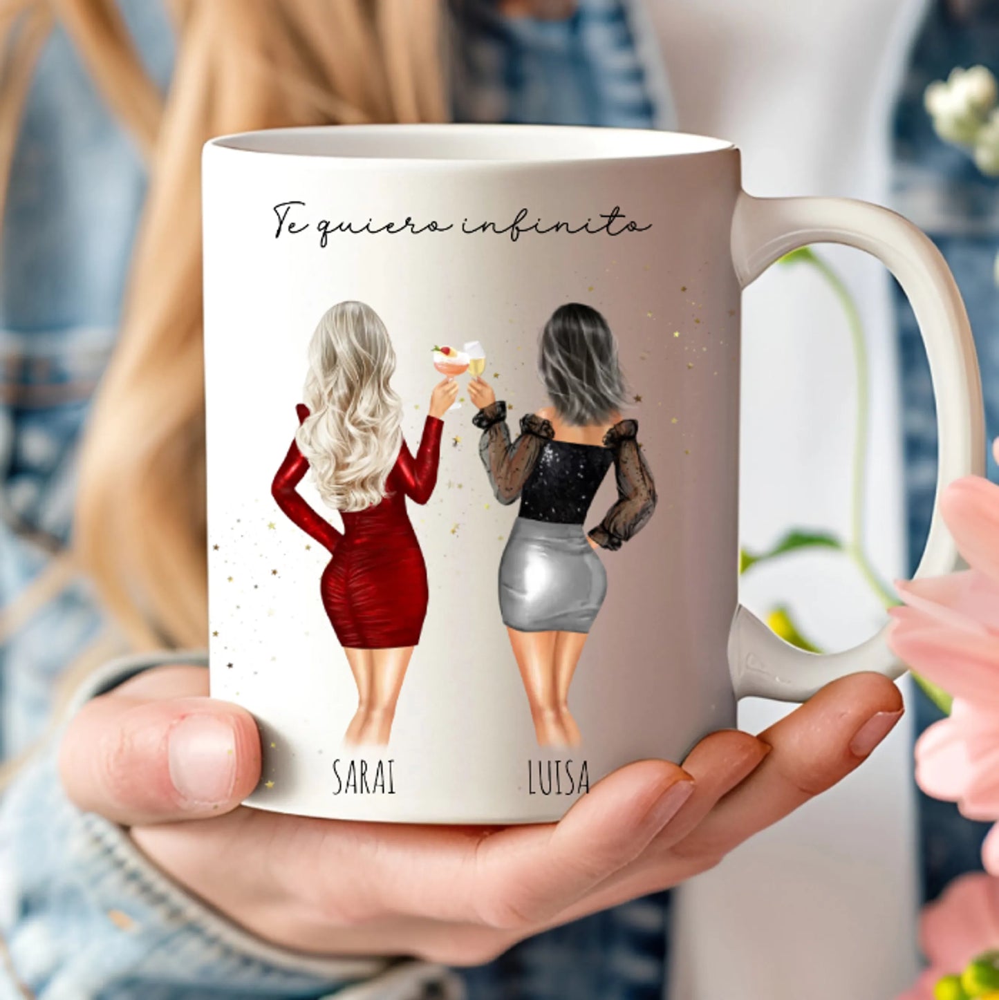 taza regalo original mejor amiga personalizada para celebrar