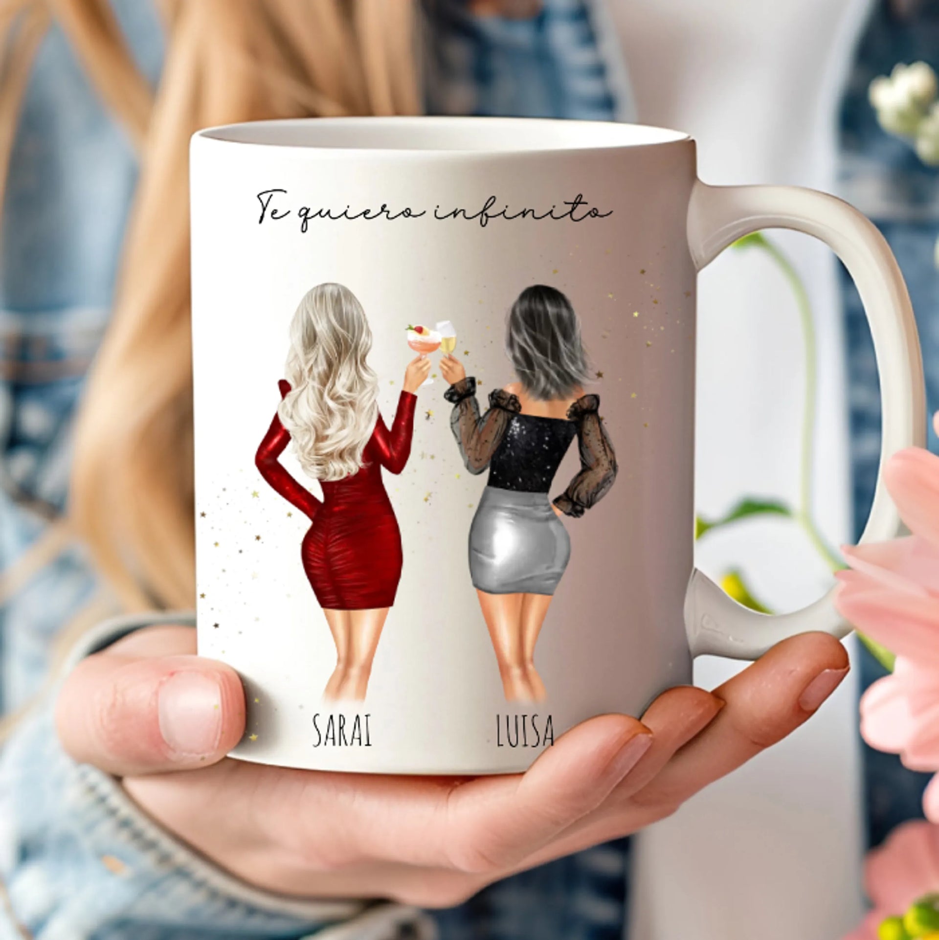 taza regalo original mejor amiga personalizada para celebrar