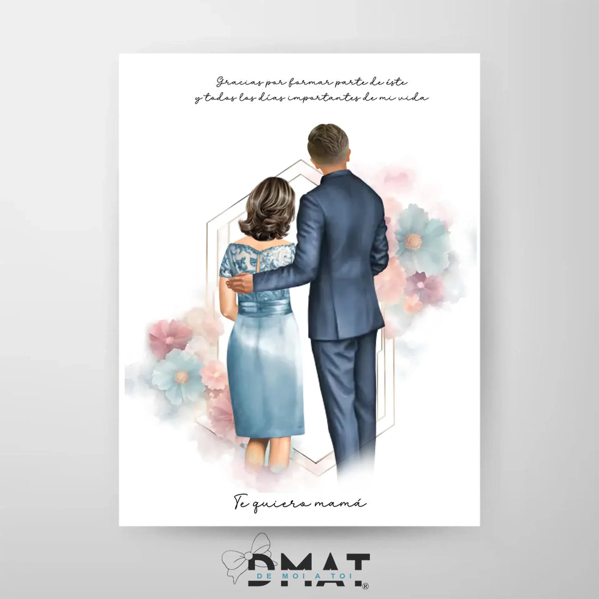 lámina madre del novio personalizada – regalo emotivo – De moi à toi  