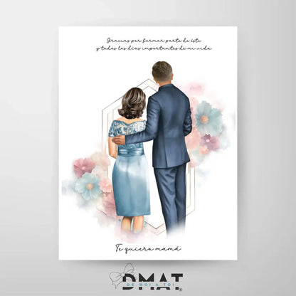 lámina madre del novio personalizada – regalo emotivo – De moi à toi  