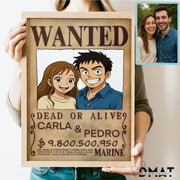 Ilustración digital estilo One Piece sobre foto personalizada