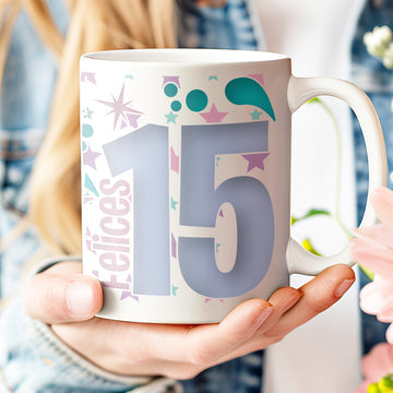 Taza personalizada cumpleaños - 15 AÑOS