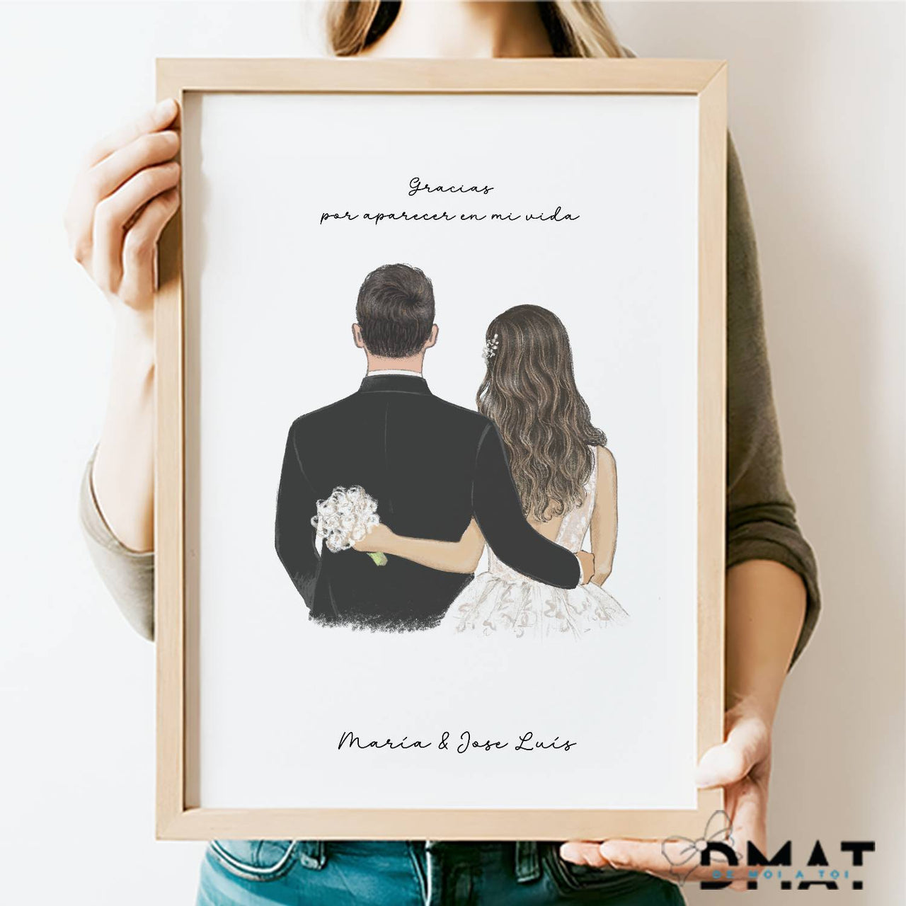 Regalos de boda personalizados con ilustración