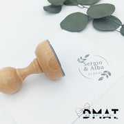 Sello personalizado para invitaciones de boda - De moi a toi